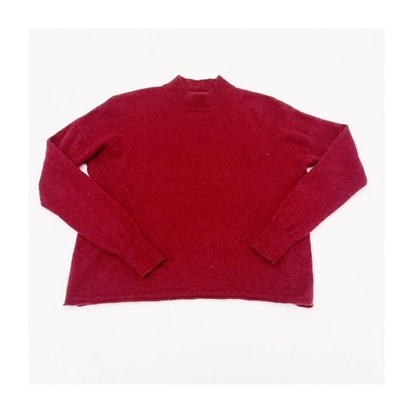 Madewell Crimson Cashmere Long Sleeve Sweater SZ XS - Picture 2 of 5